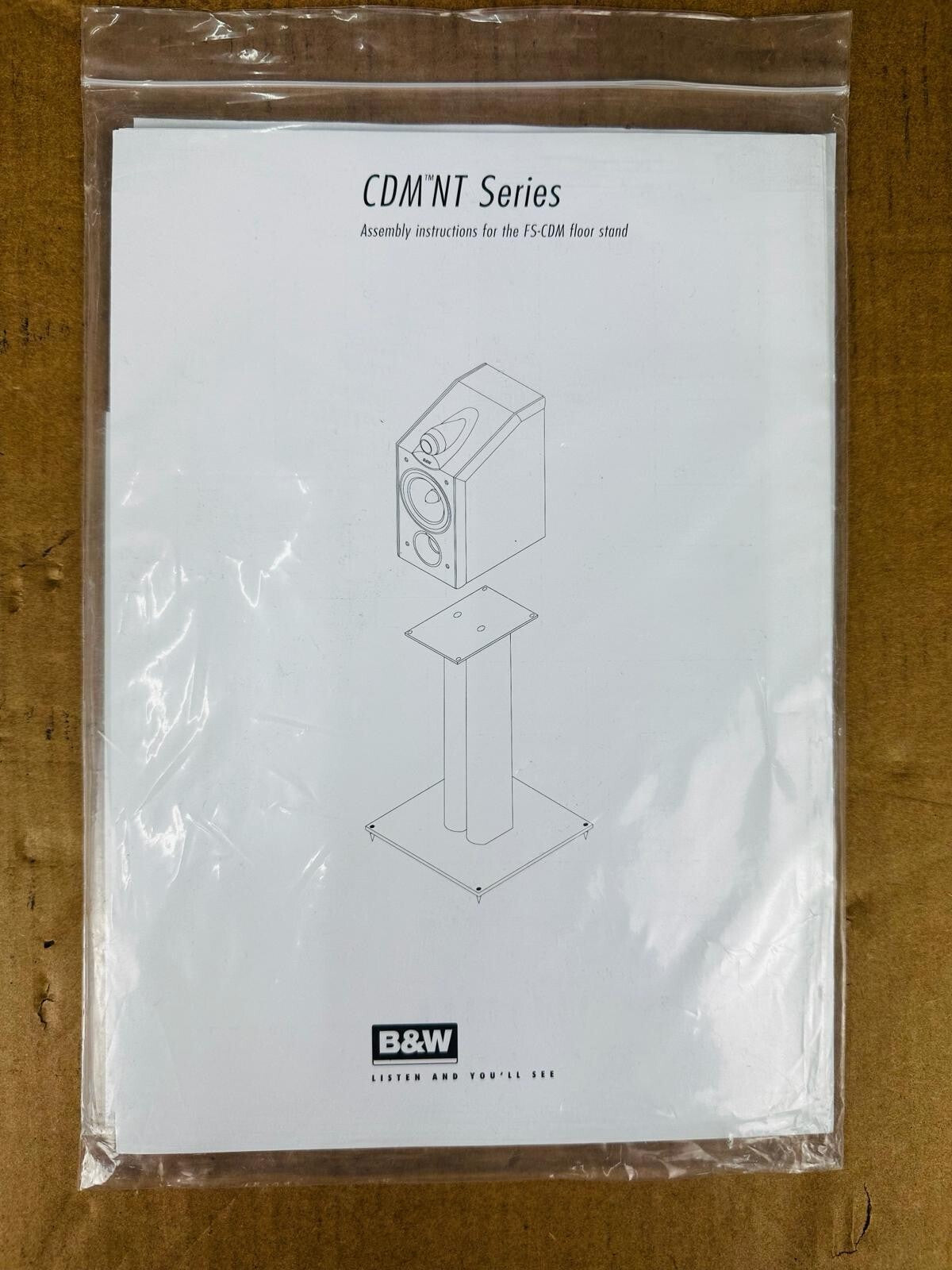 Bowers & Wilkins B&W CDM NT Series & ASW 1000 Owner's Manual