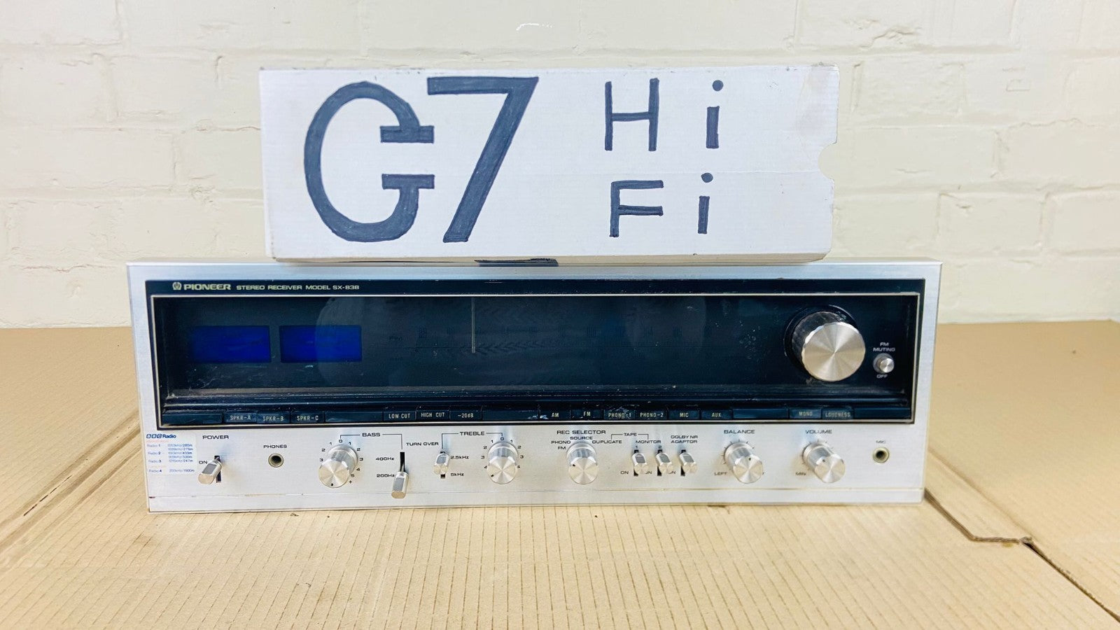 PIONEER SX 838 STEREO RECEIVER