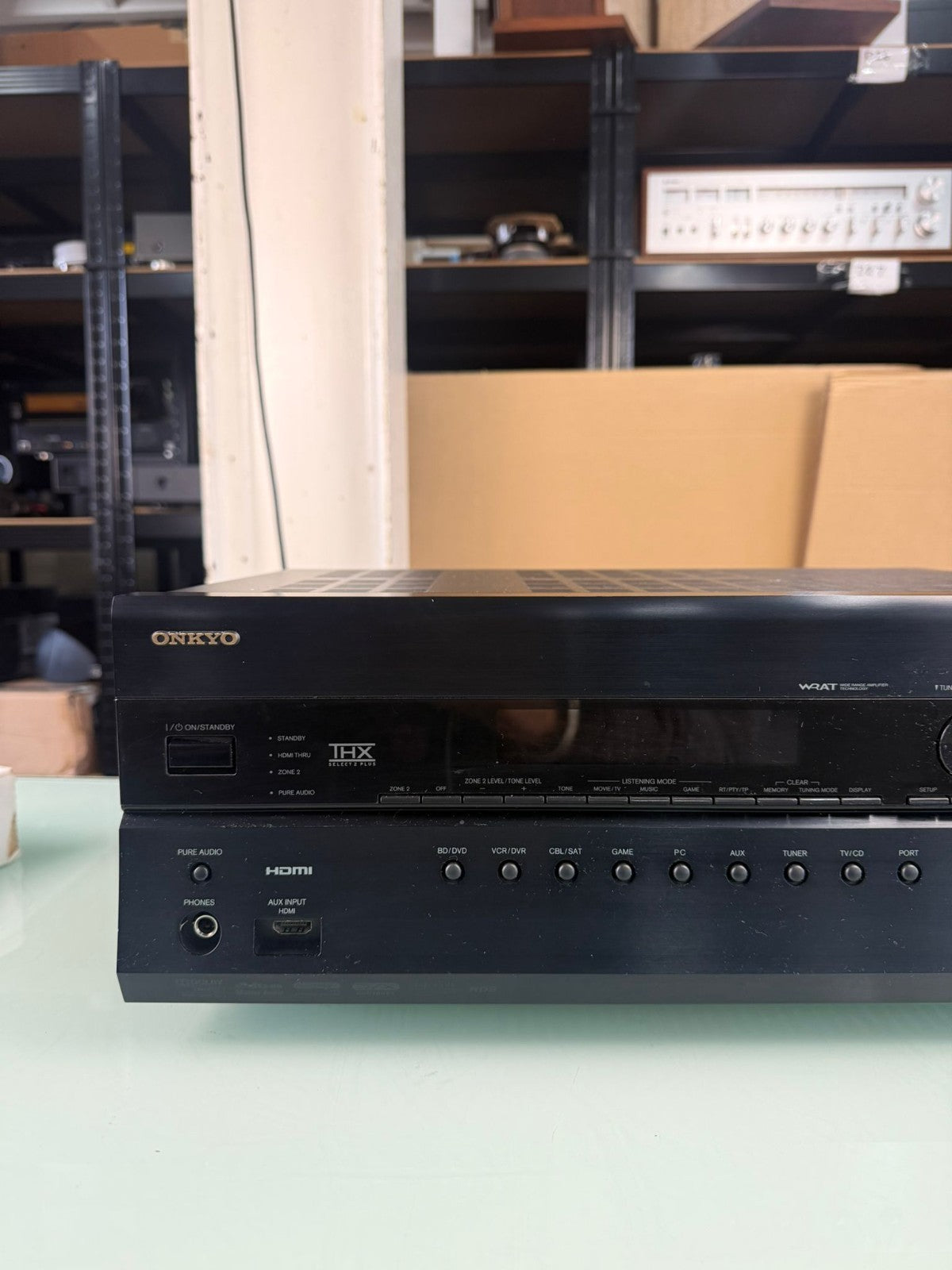 ONKYO TX SR608 AV RECEIVER WITH REMOTE