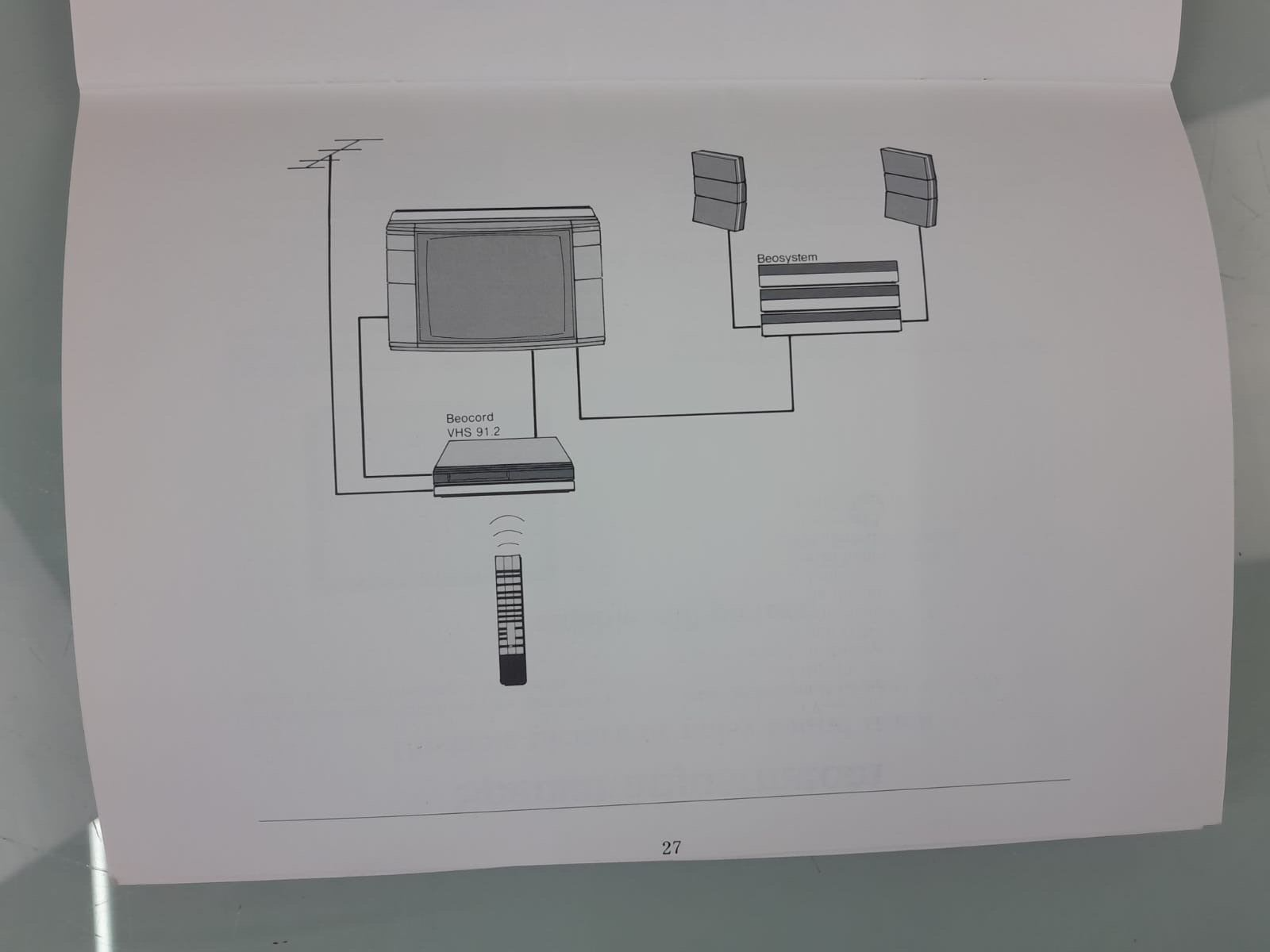 BANG & OLUFSEN B&O BEOCORD VHS 91.2 MANUAL