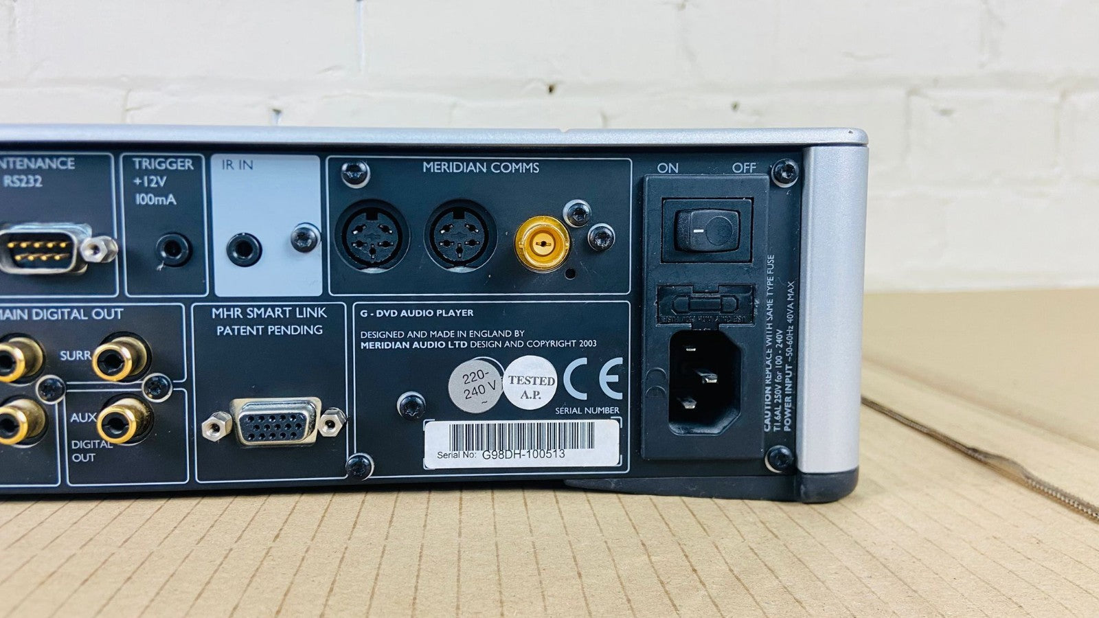 MERIDIAN G98 DVD AUDIO TRANSPORT