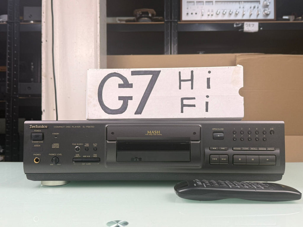 TECHNICS SL PS670D CD PLAYER WITH REMOTE