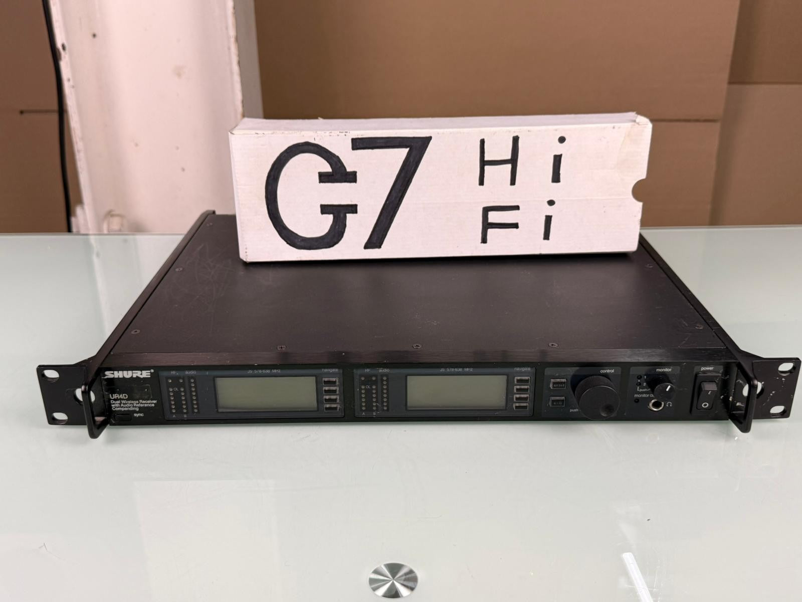 Shure UR4D J5E Dual Channel Wireless Receiver 578-638 MHz #002