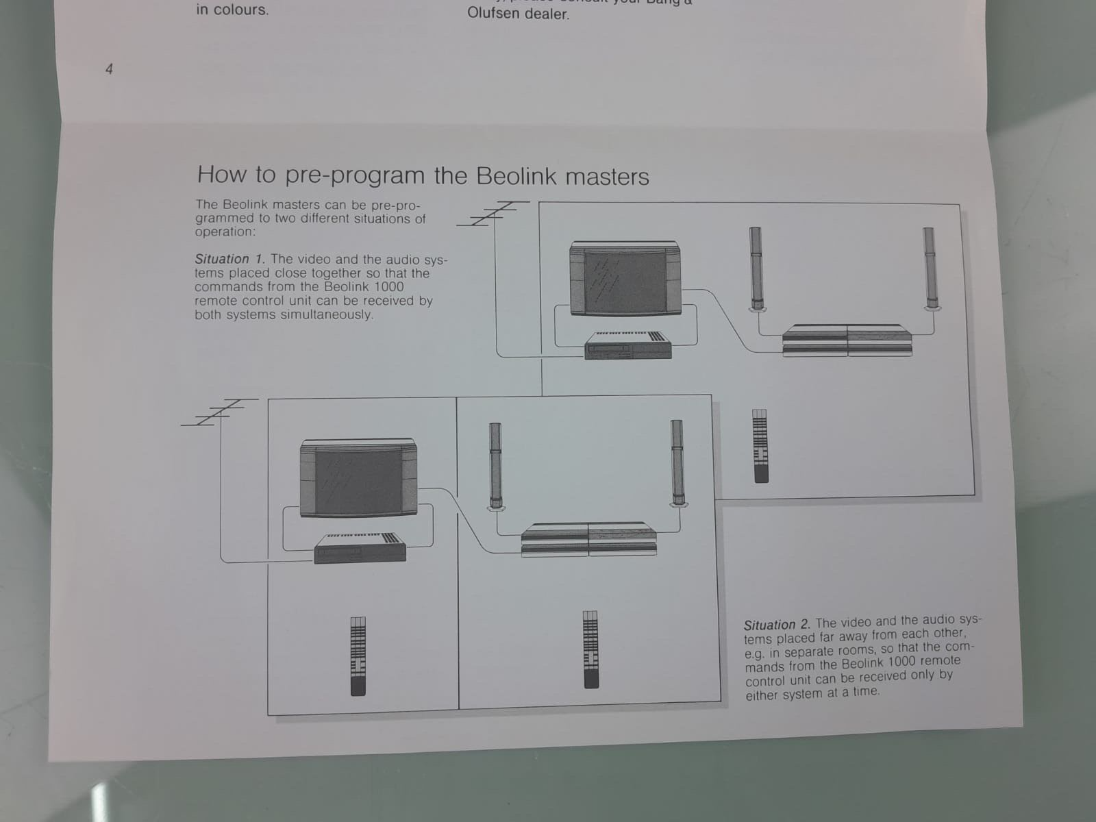 B&O BANG & OLUFSEN BEOLINK SYSTEM SETUP MANUAL #003