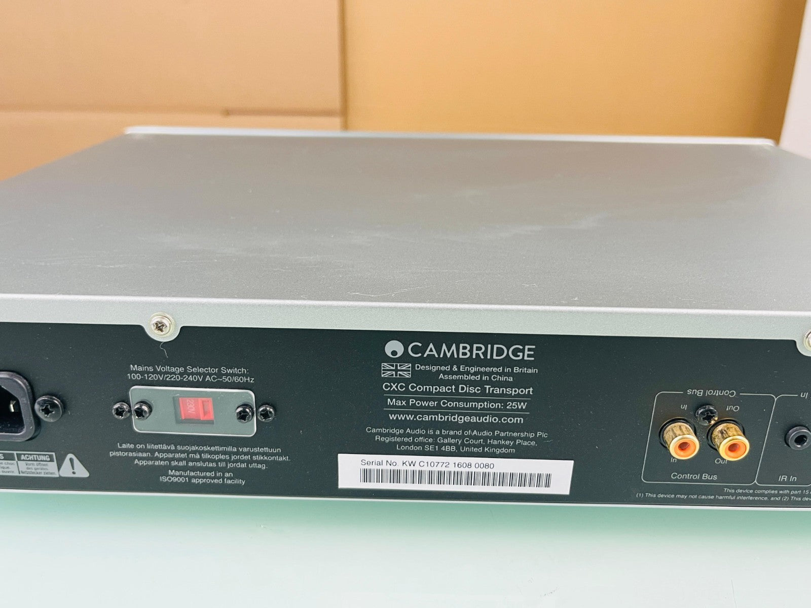 CAMBRIDGE AUDIO CXC CD TRANSPORT WITH REMOTE