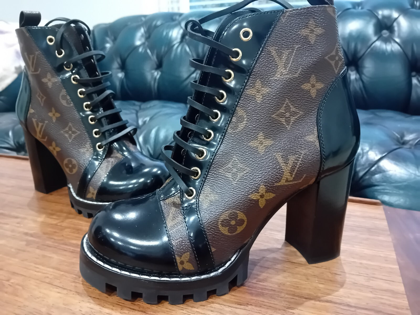 Louis Vuitton Star Trail Ankle Boots LV HIGH HEELS