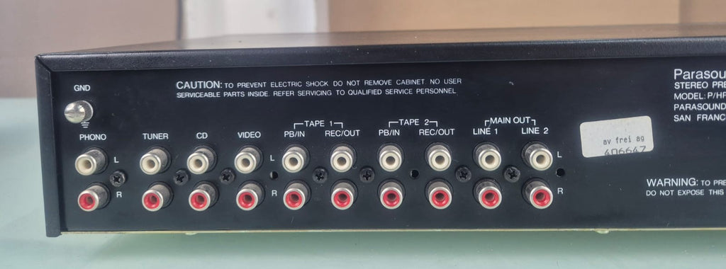 PARASOUND P/HP 750 STEREO PREAMPLIFIER