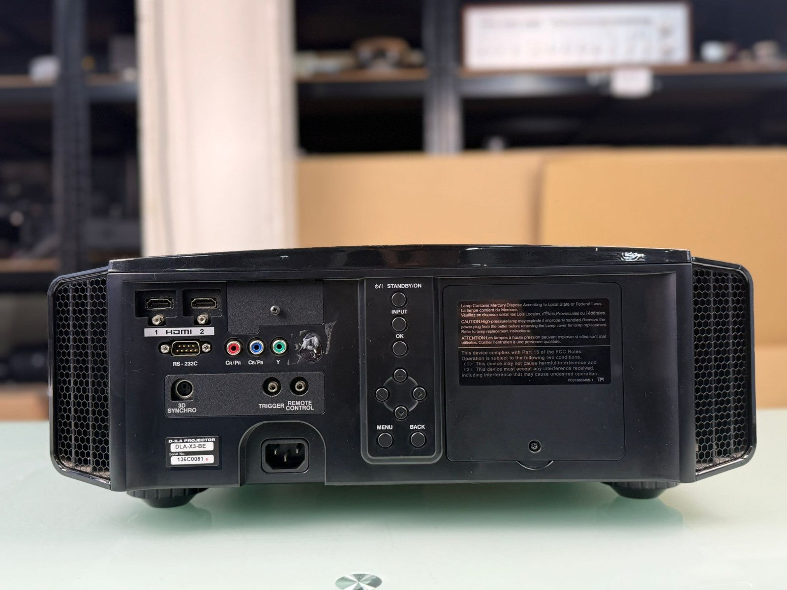 JVC DLA X3 BE D-ILA PROJECTOR WITH REMOTE