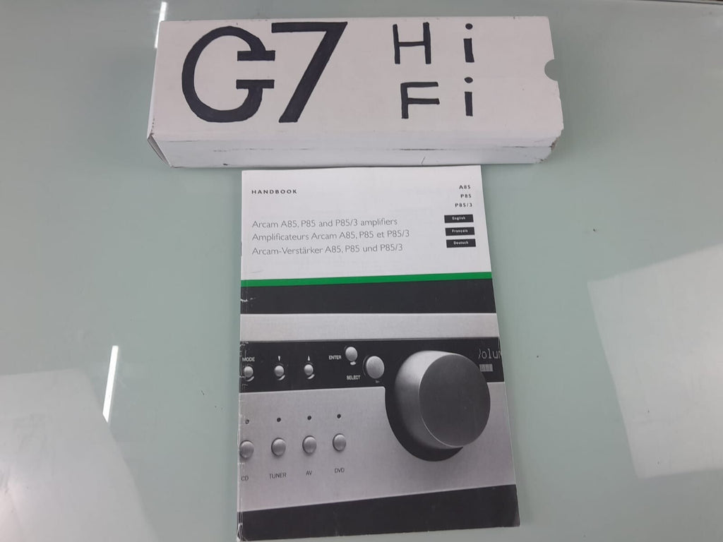 ARCAM A85 P85 AND P85/3 AMPLIFIER HANDBOOK / MANUAL
