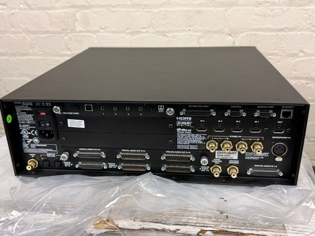 DATASAT RS20i 16-channel surround sound processor CINEMA