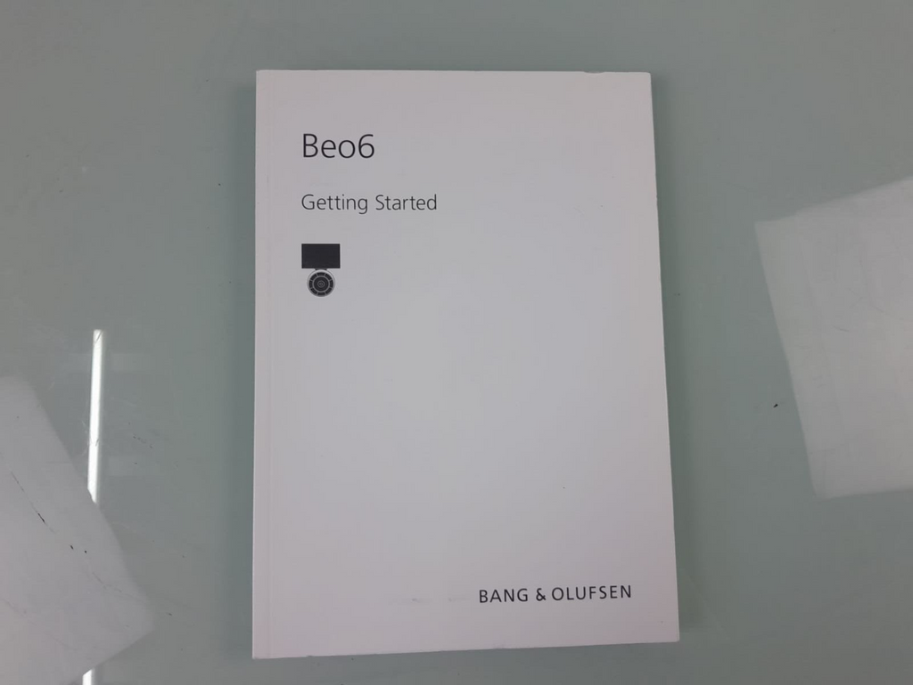 BANG & OLUFSEN B&O BEO 6 REMOTE CONTROL INSTRUCTIONAL MANUAL