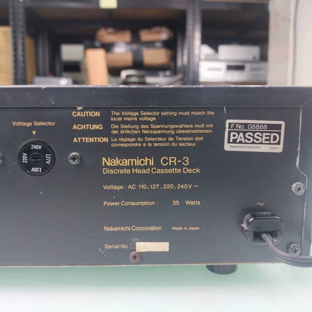 NAKAMICHI CR-3 DISCRETE HEAD CASSETTE DECK