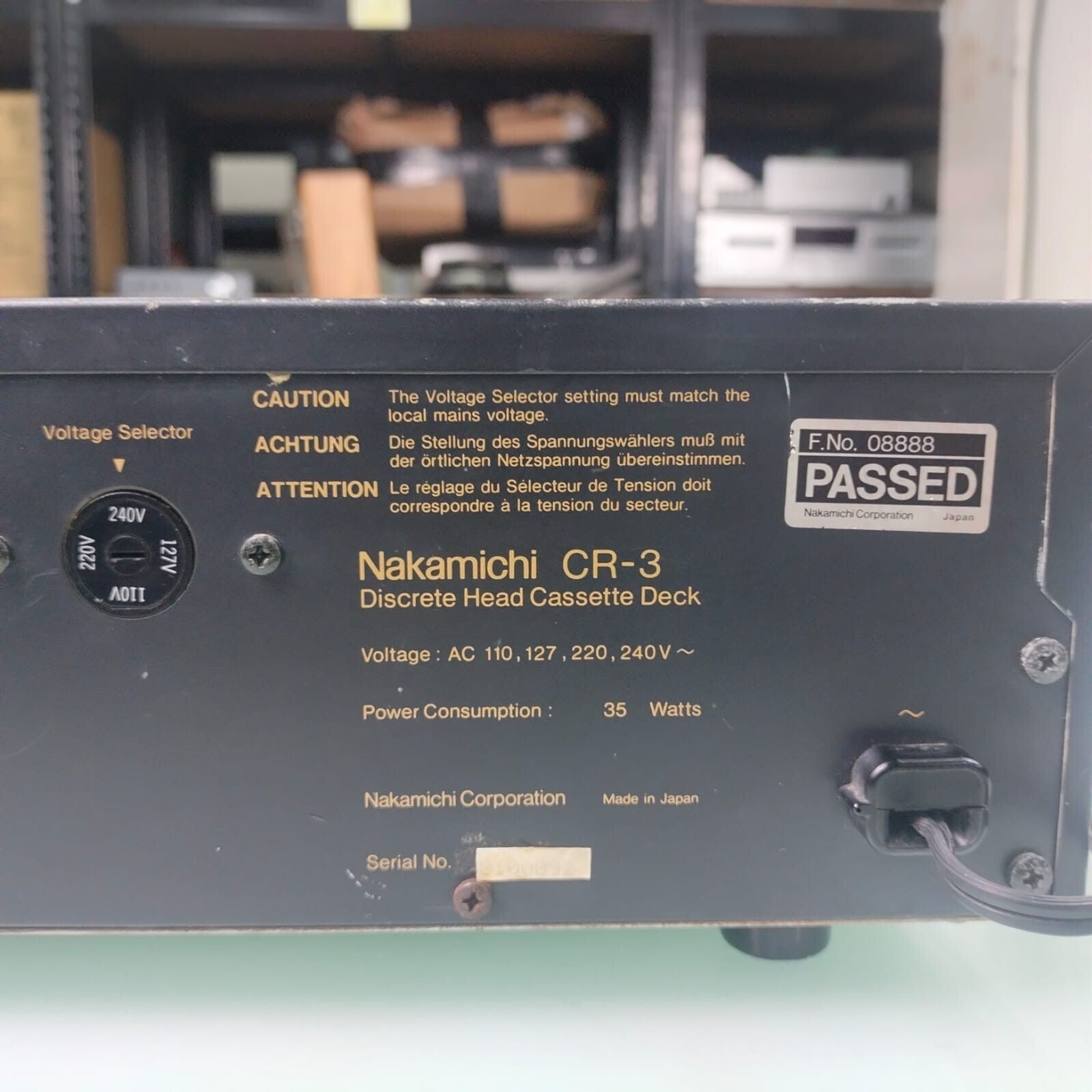NAKAMICHI CR-3 DISCRETE HEAD CASSETTE DECK