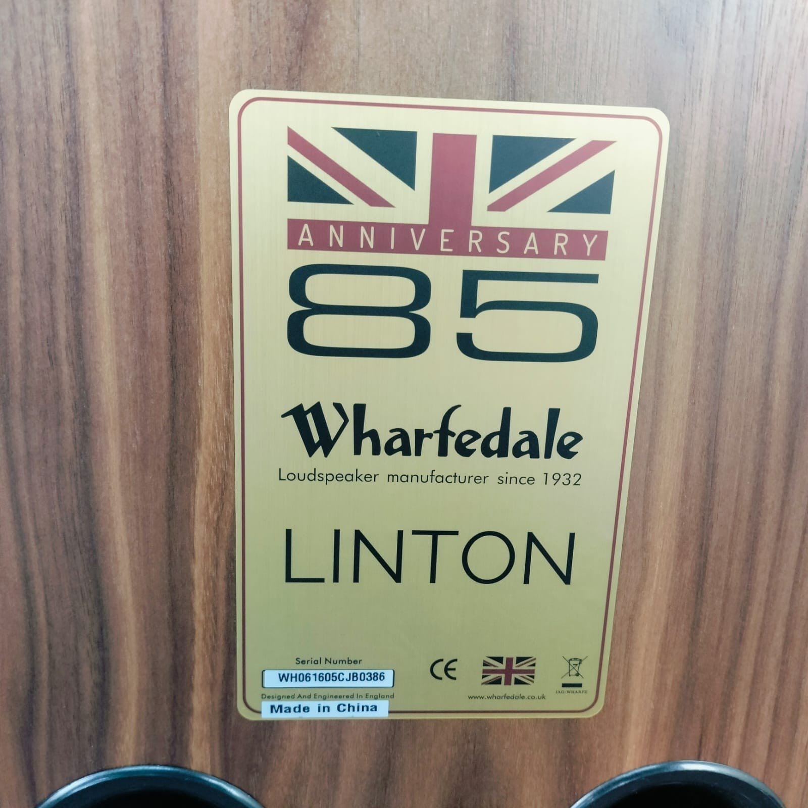WHARFDALE LINTON HERITAGE 85TH ANNIVERSARY LIMITED EDITION SPEAKERS