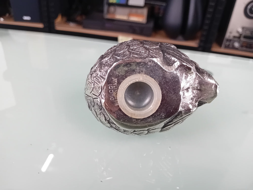 GUCCI MADE IN ITALY VINTAGE SILVER PEWTER QUAIL SUGAR CASTER