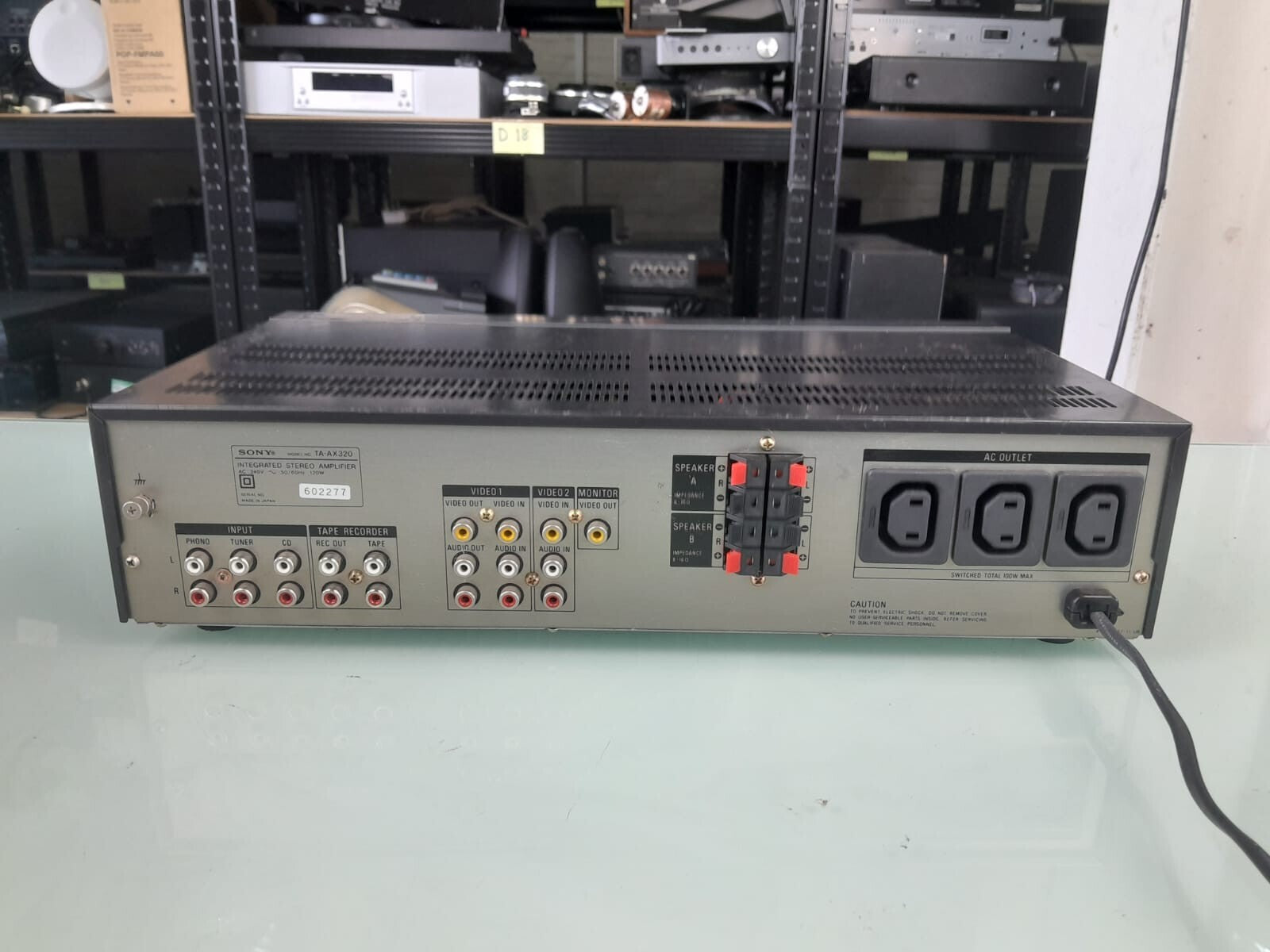 SONY TA AX320 INTEGRATED STEREO AMPLIFIER