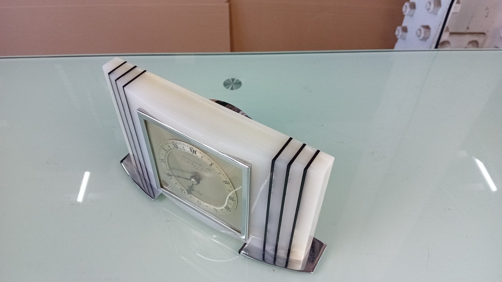 GARRARD & CO LTD AN ELLIOTT CLOCK MANTLE CLOCK