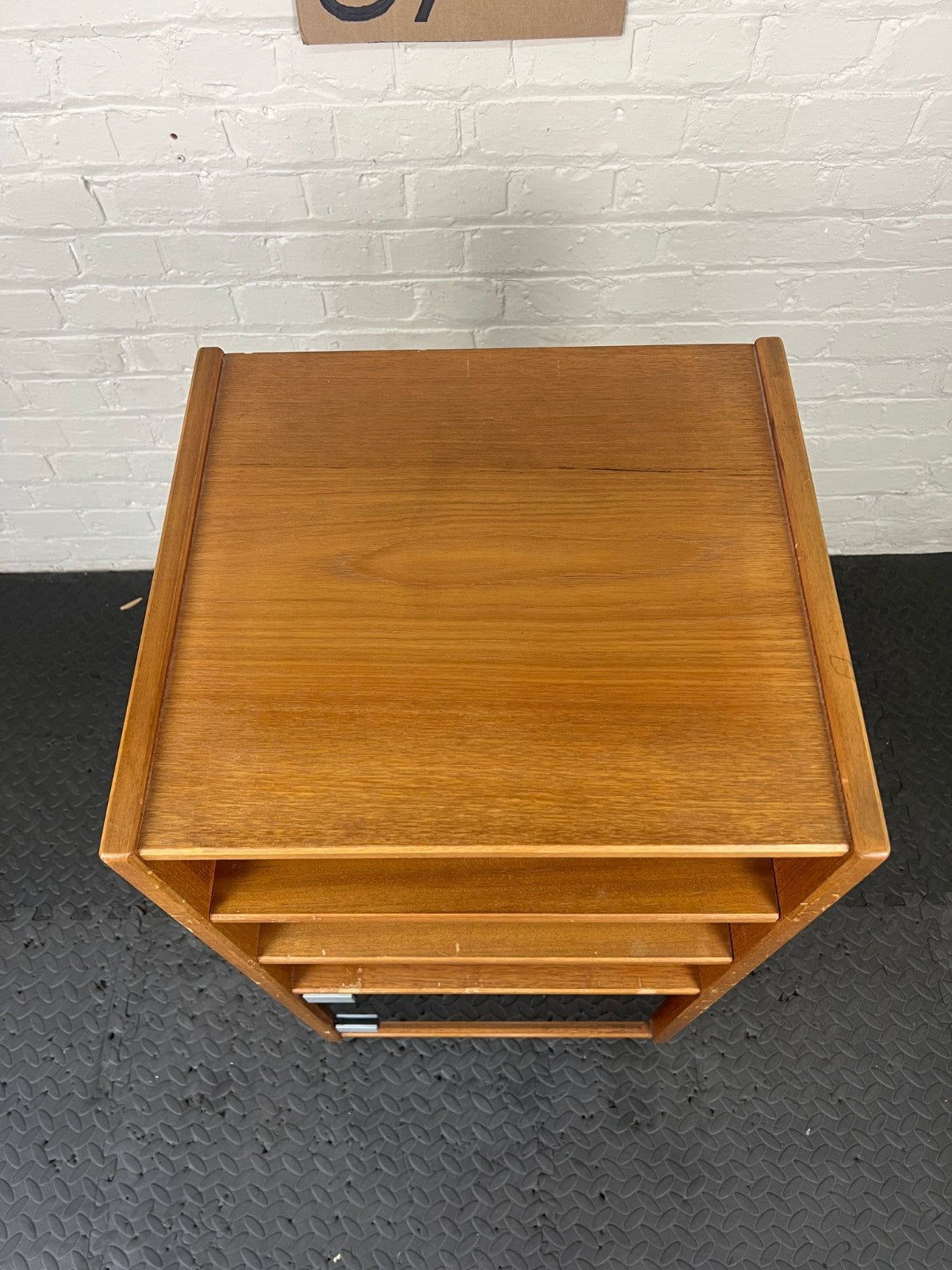VINTAGE HI FI WOOD CABINET RACK G PLAN STYLE