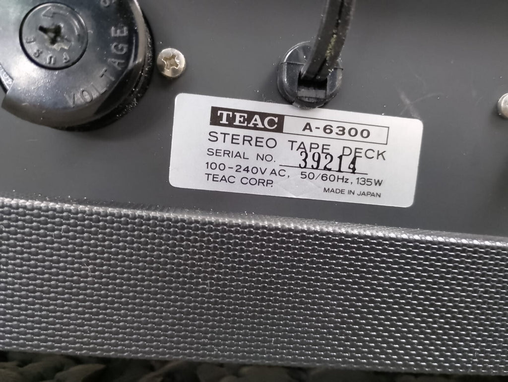 SERVICED TEAC A 6300 STEREO REEL TO REEL DECK