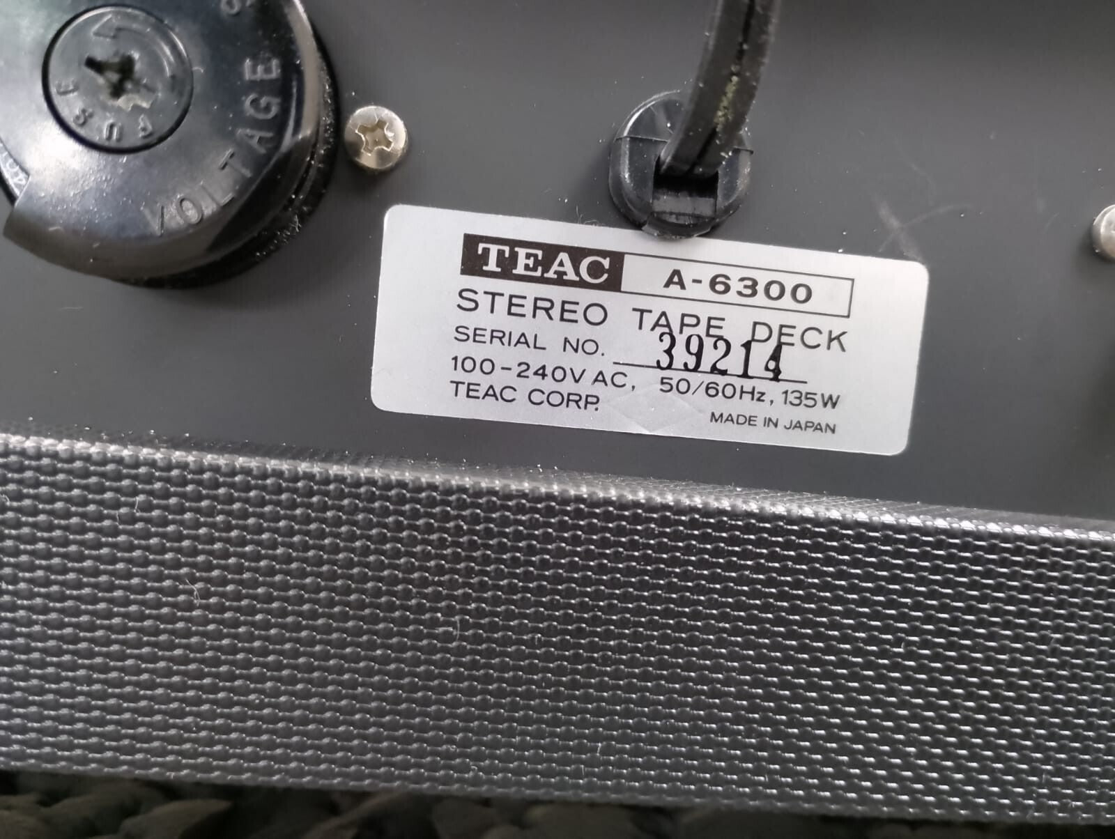 SERVICED TEAC A 6300 STEREO REEL TO REEL DECK