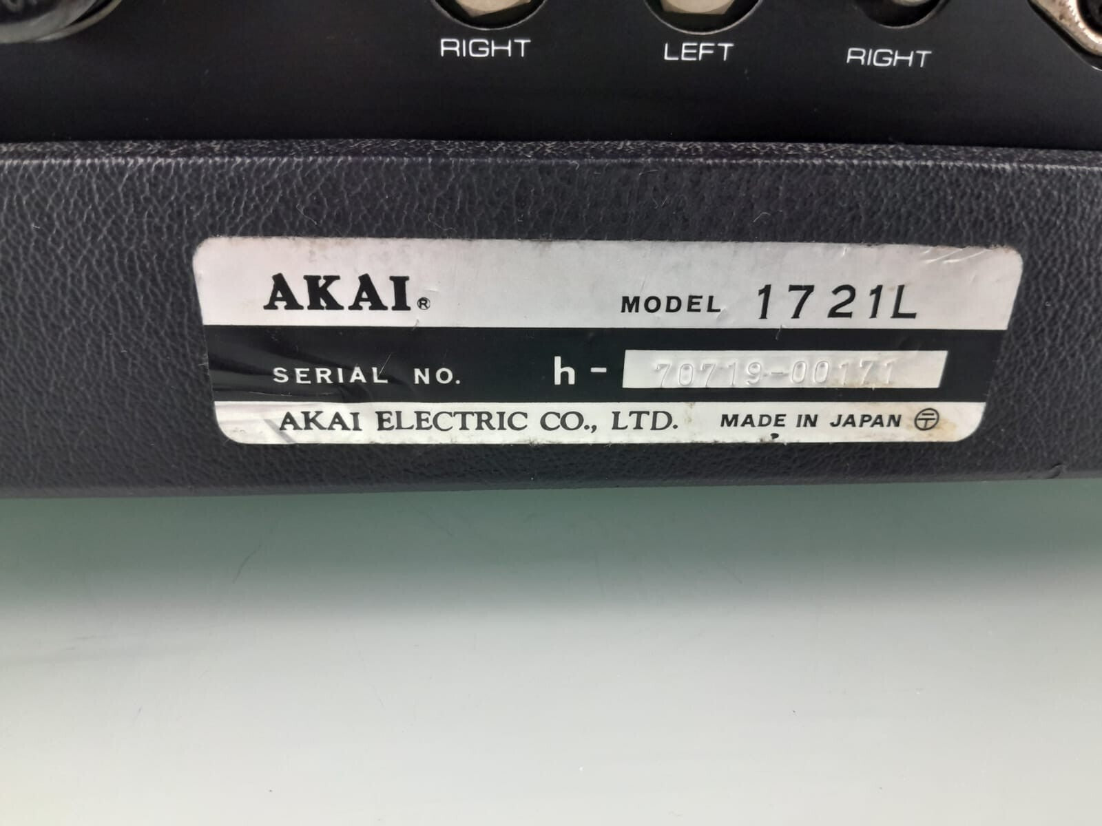 AKAI 1721L REEL TO REEL