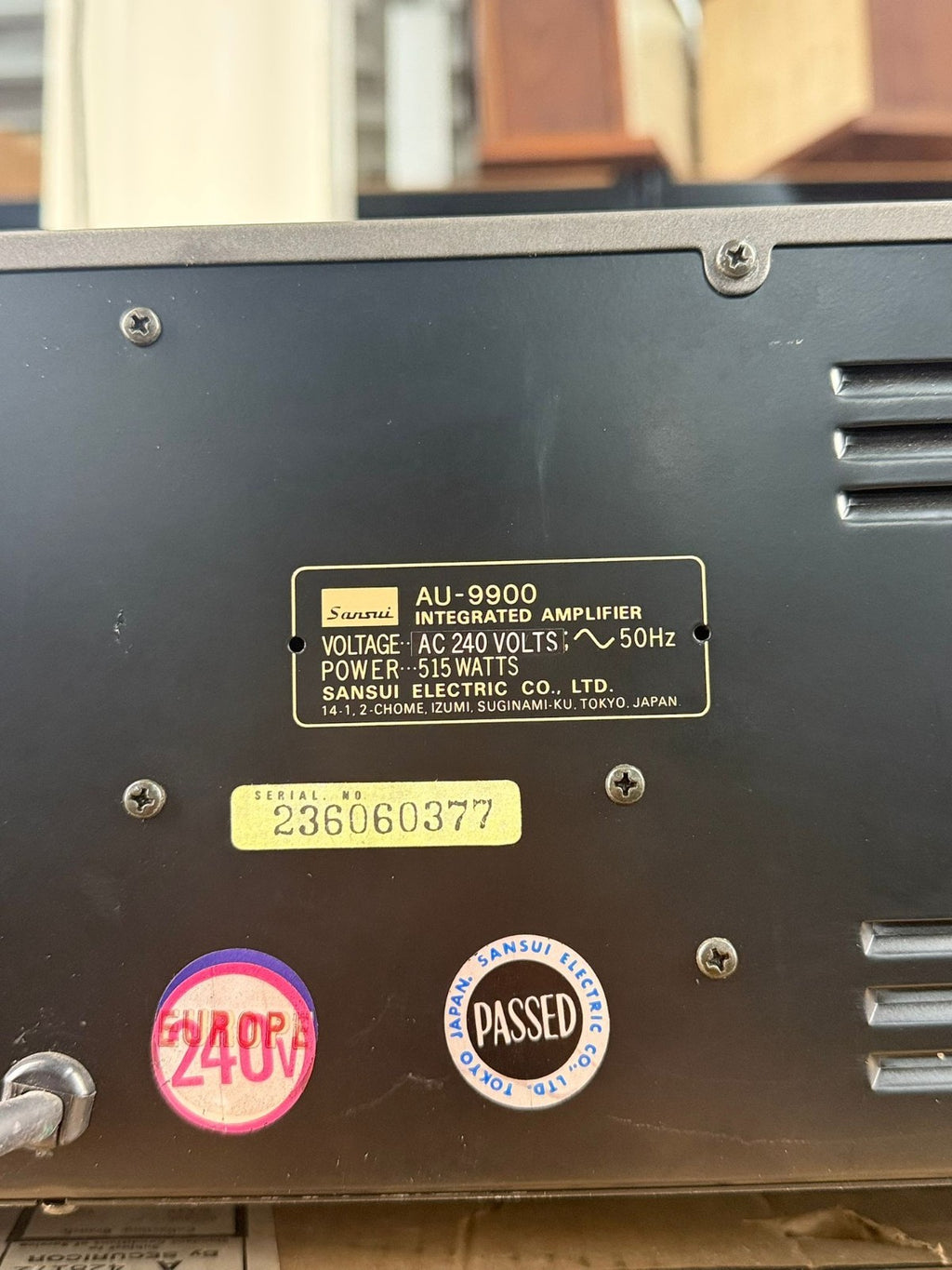 MINT SANSUI AU 9900 INTEGRATED AMPLIFIER