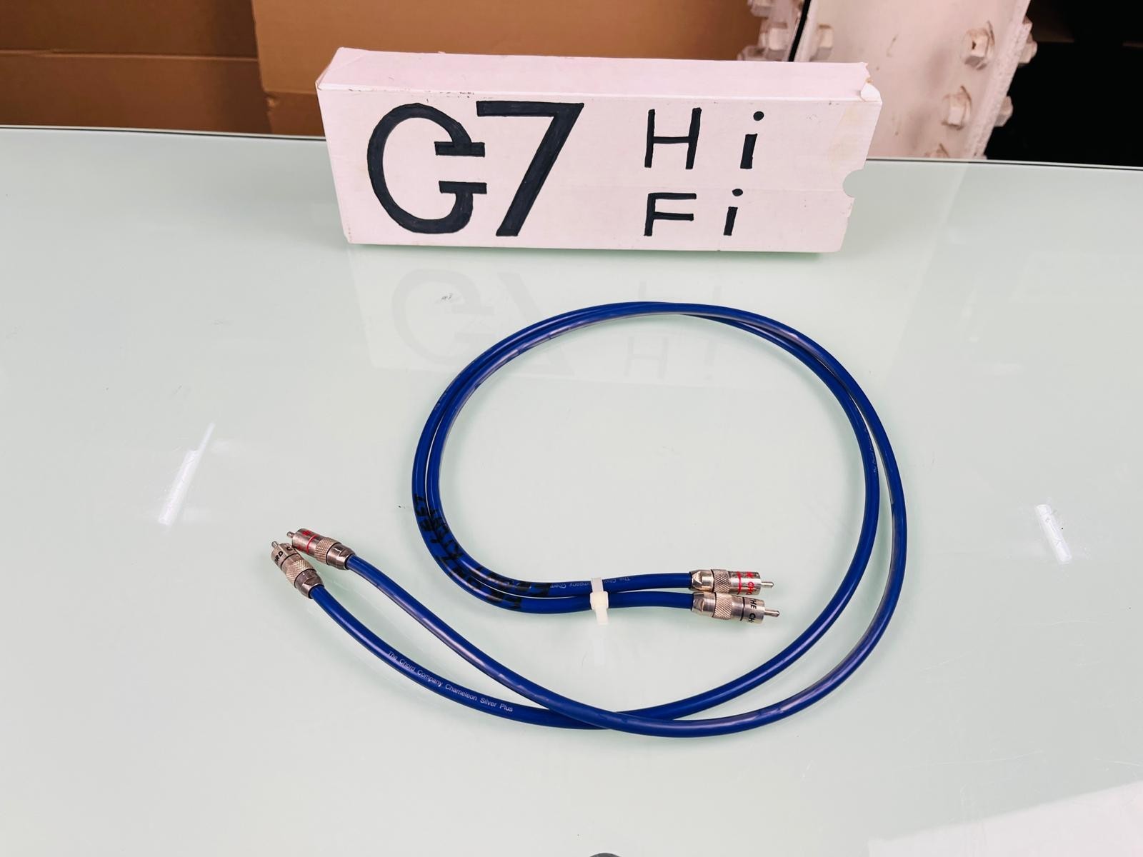 THE CHORD COMPANY CHAMELEON SILVER PLUS RCA INTERCONNECT  CABLES #002