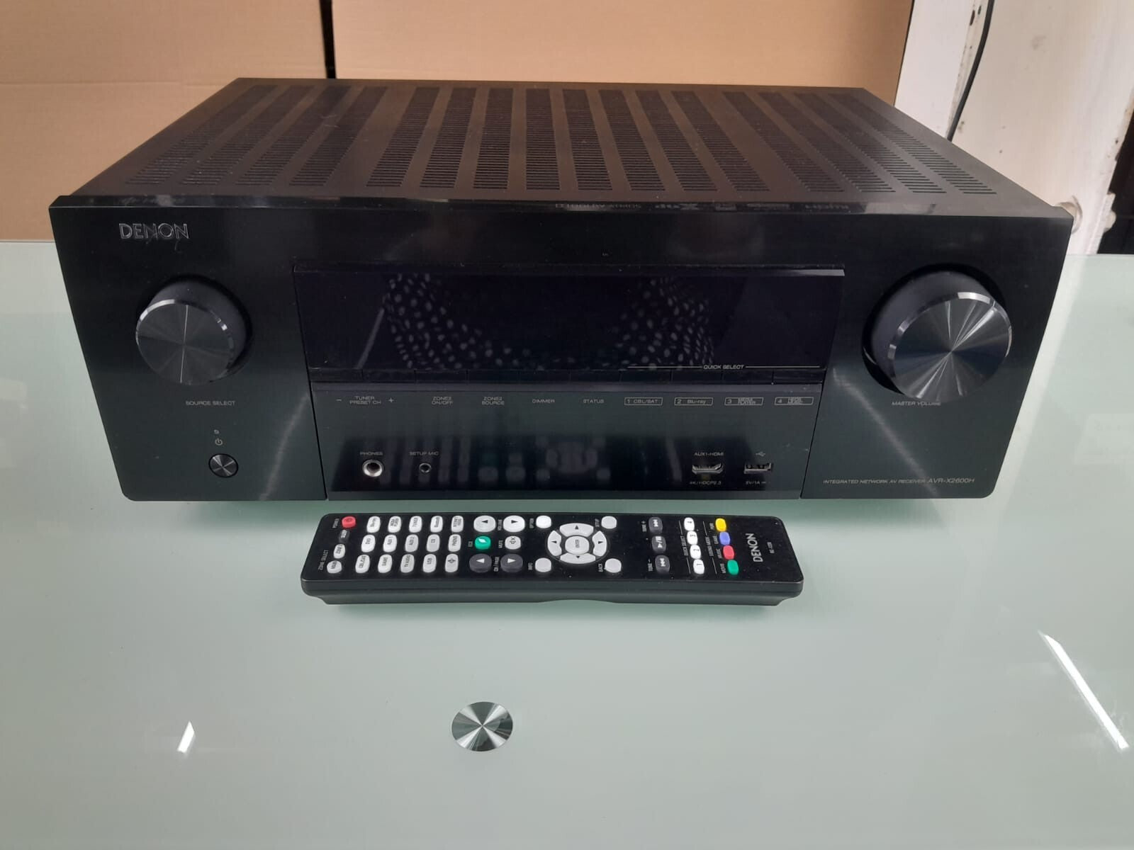 DENON AVR X2600H INTEGRATED NETWORK AV RECEIVER WITH REMOTE