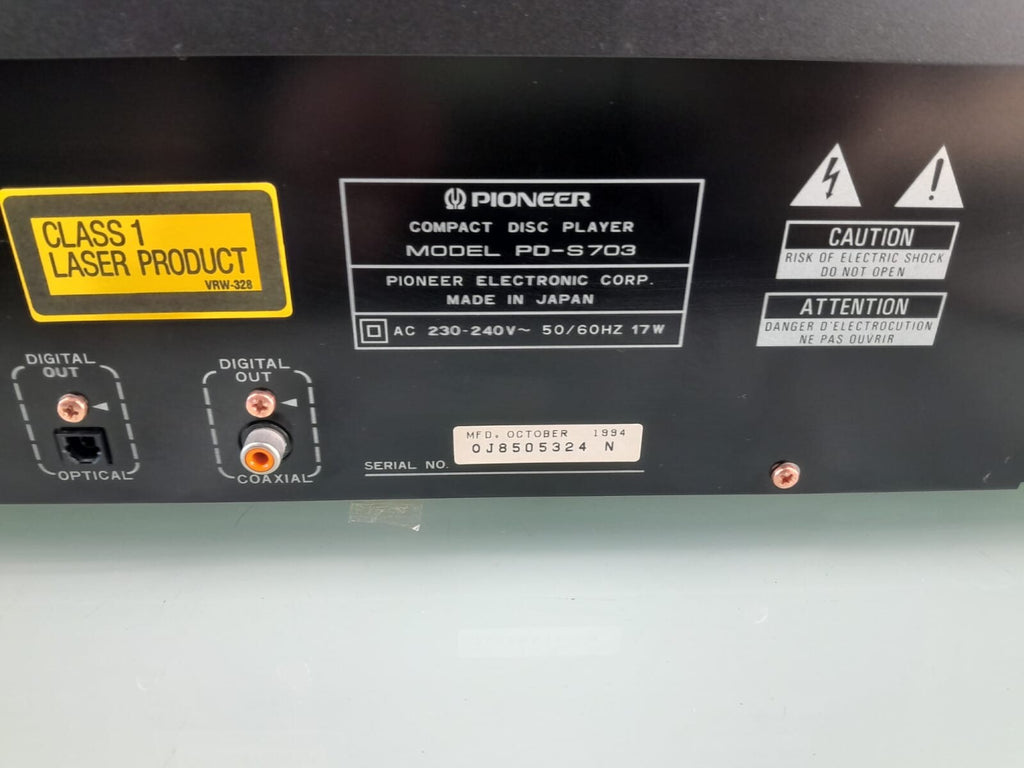PIONEER PD S703 CD PLAYER