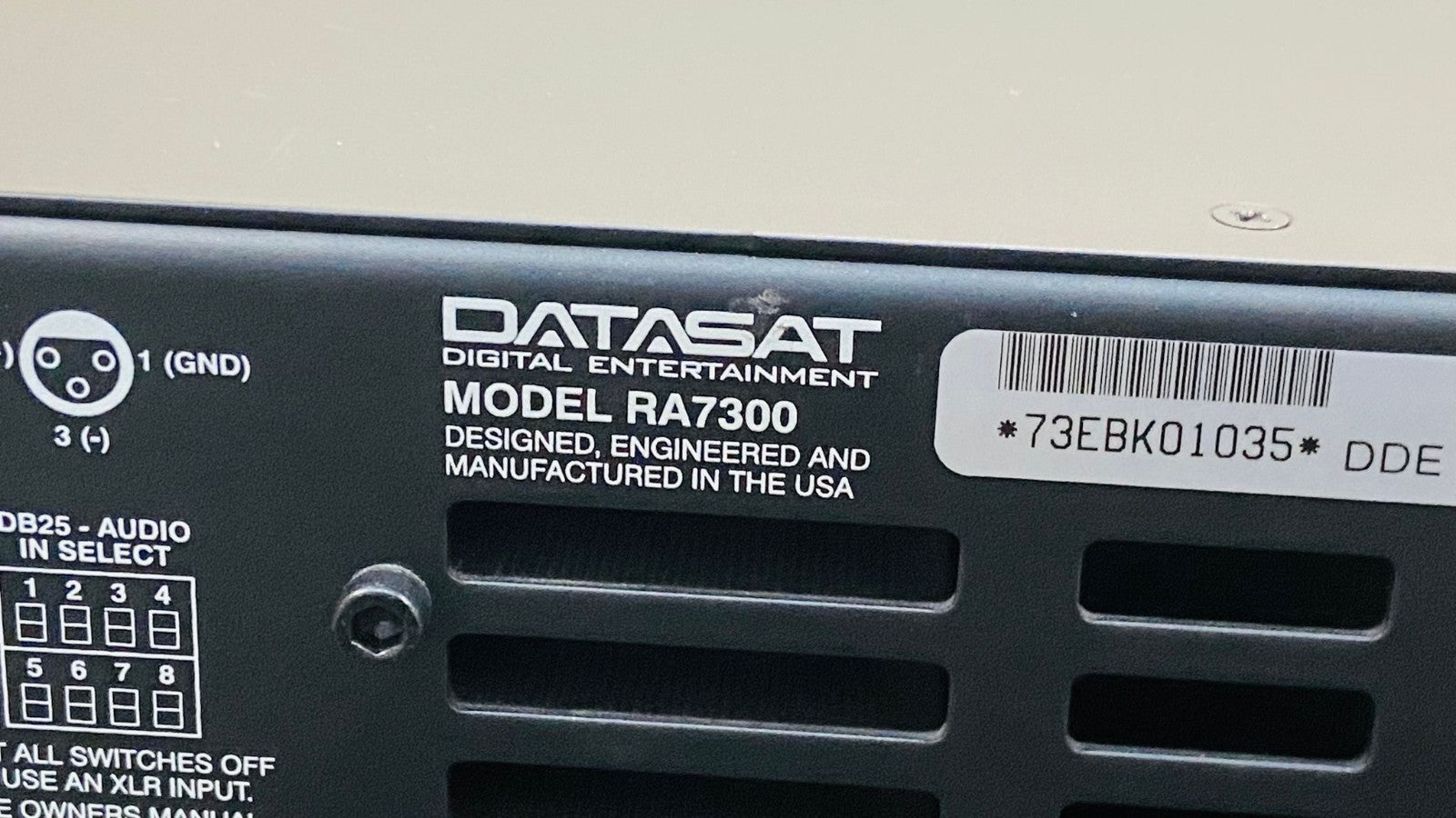 DATASAT RA7300 POWER AMPLIFIER