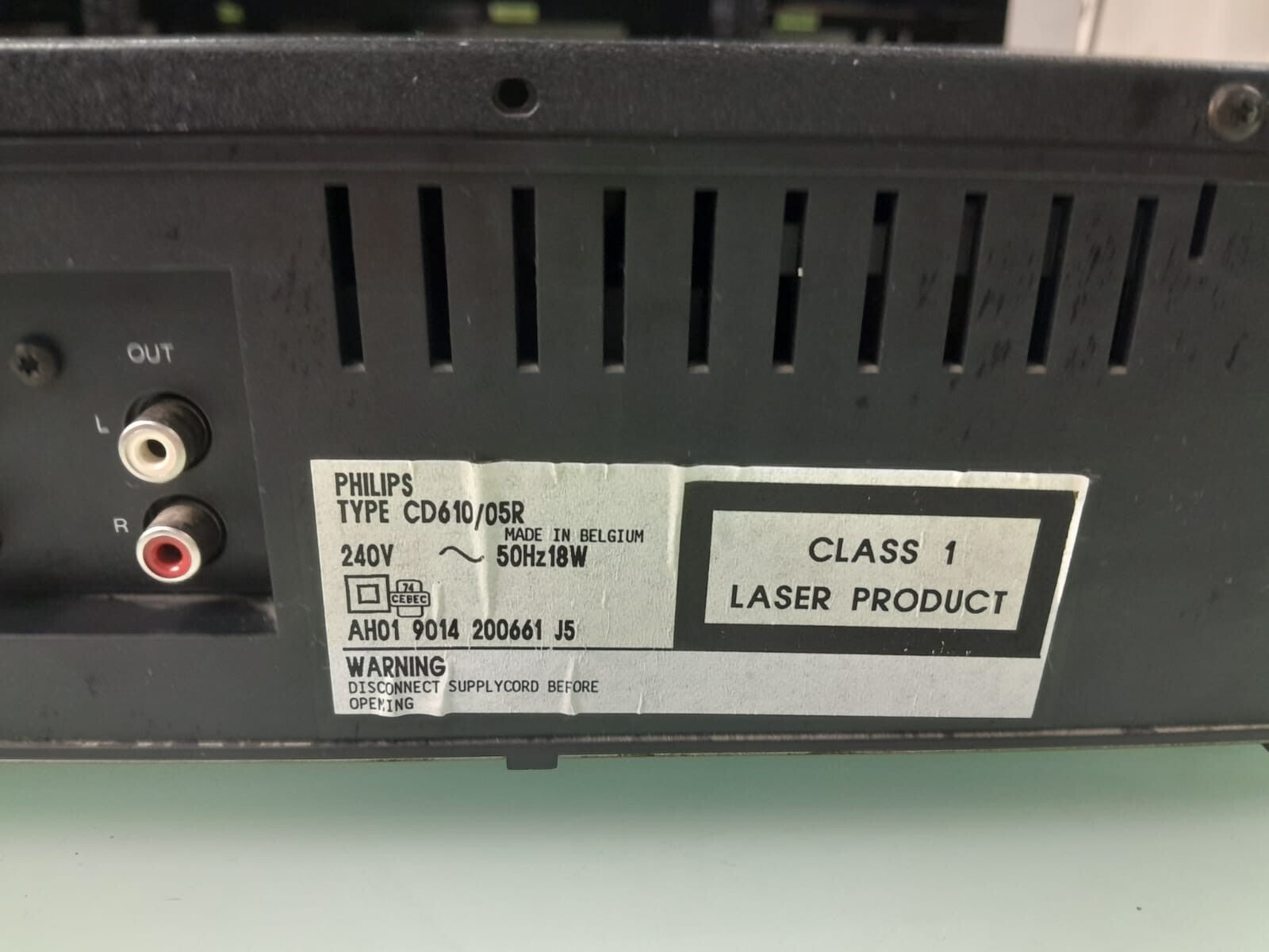 PHILIPS CD610 CD PLAYER