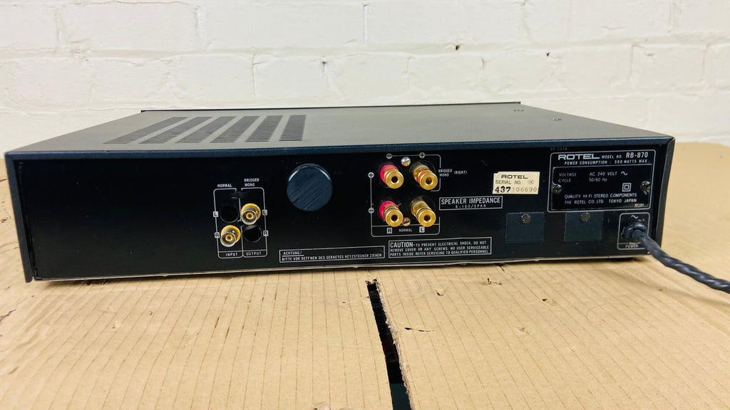 ROTEL RB 870 STEREO POWER AMPLIFIER