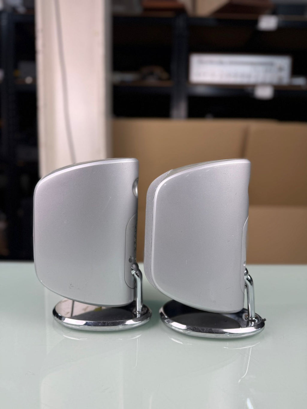 BOWERS & WILKINS B&W M 1 MK1 SPEAKERS WITH TABLE STAND