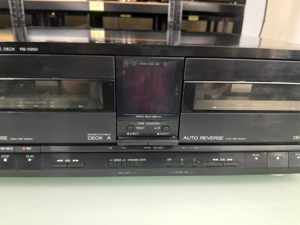 TECHNICS RS X950 STEREO DOUBLE CASSETTE DECK