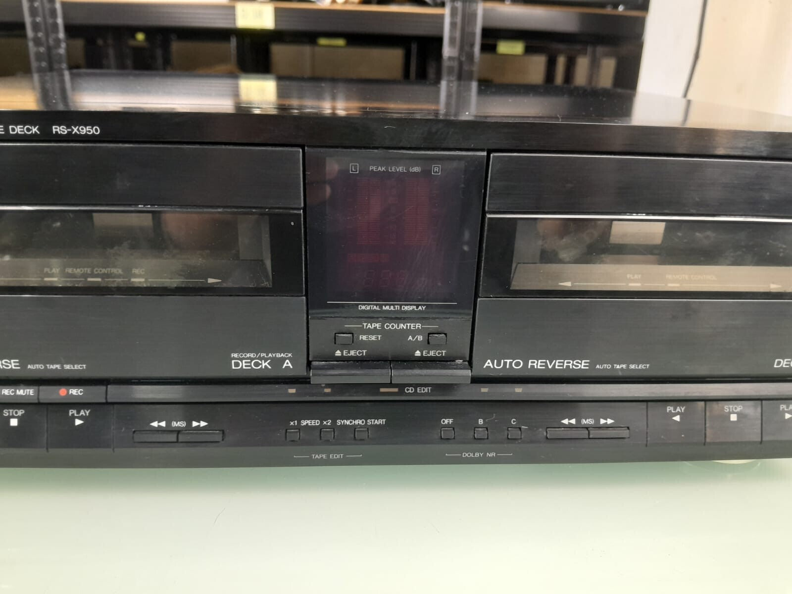 TECHNICS RS X950 STEREO DOUBLE CASSETTE DECK
