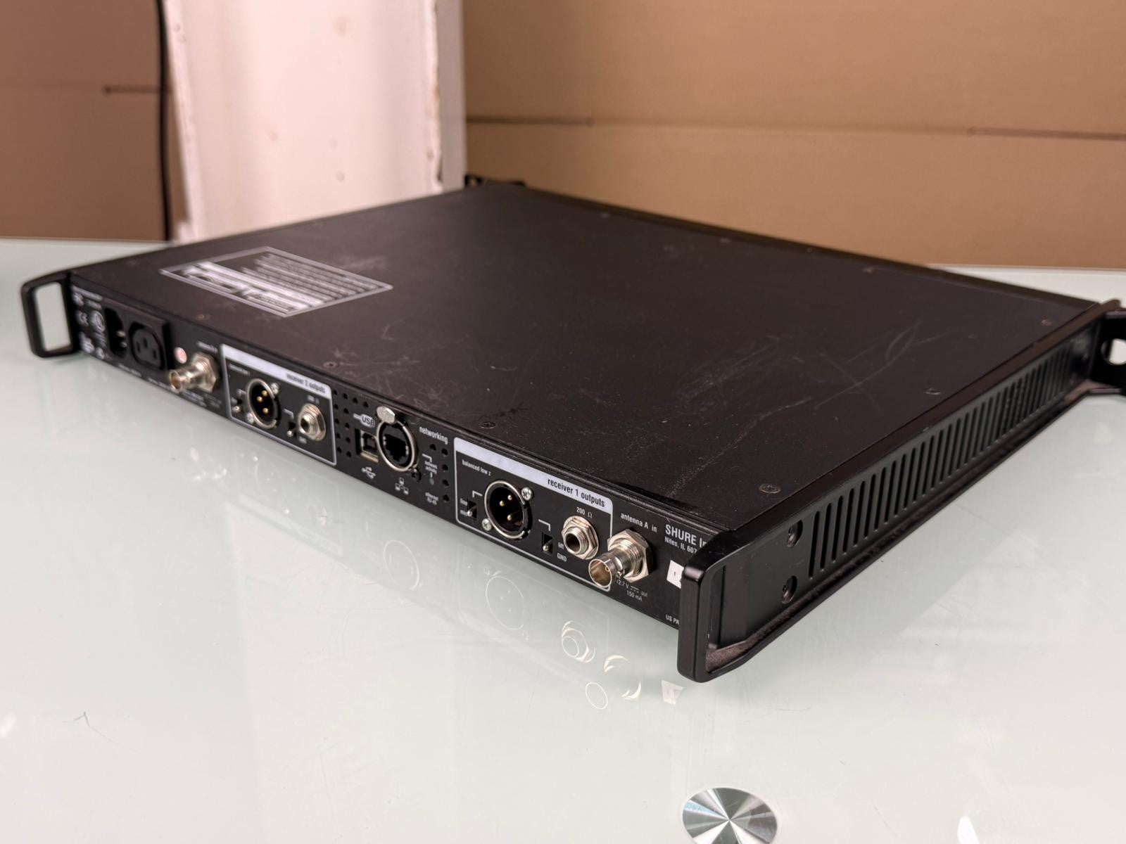 Shure UR4D J5E Dual Channel Wireless Receiver 578-638 MHz #002