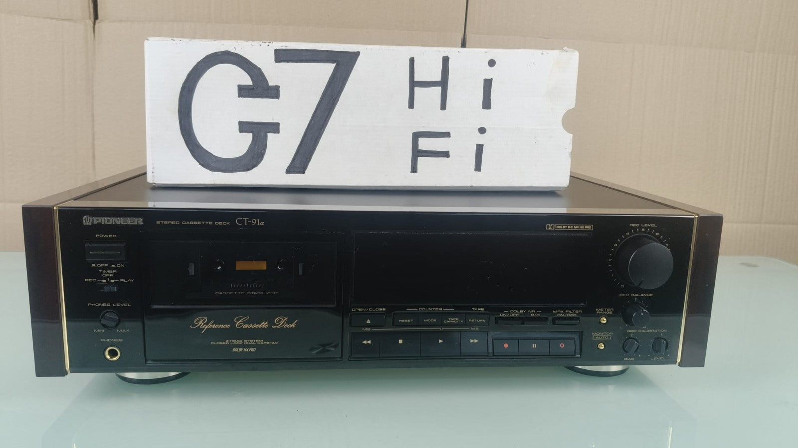 SERVICED PIONEER CT 91A STEREO CASSETTE DECK