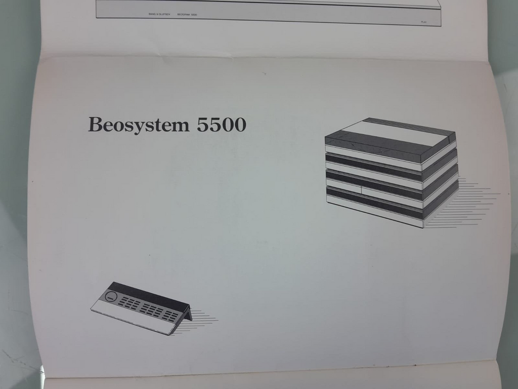 B&O BANG & OLUFSEN BEOGRAM 5500 MANUAL