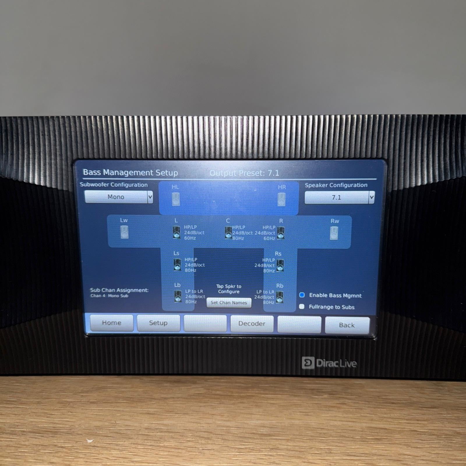 DATASAT RS20i 16-channel surround sound processor HOME CINEMA