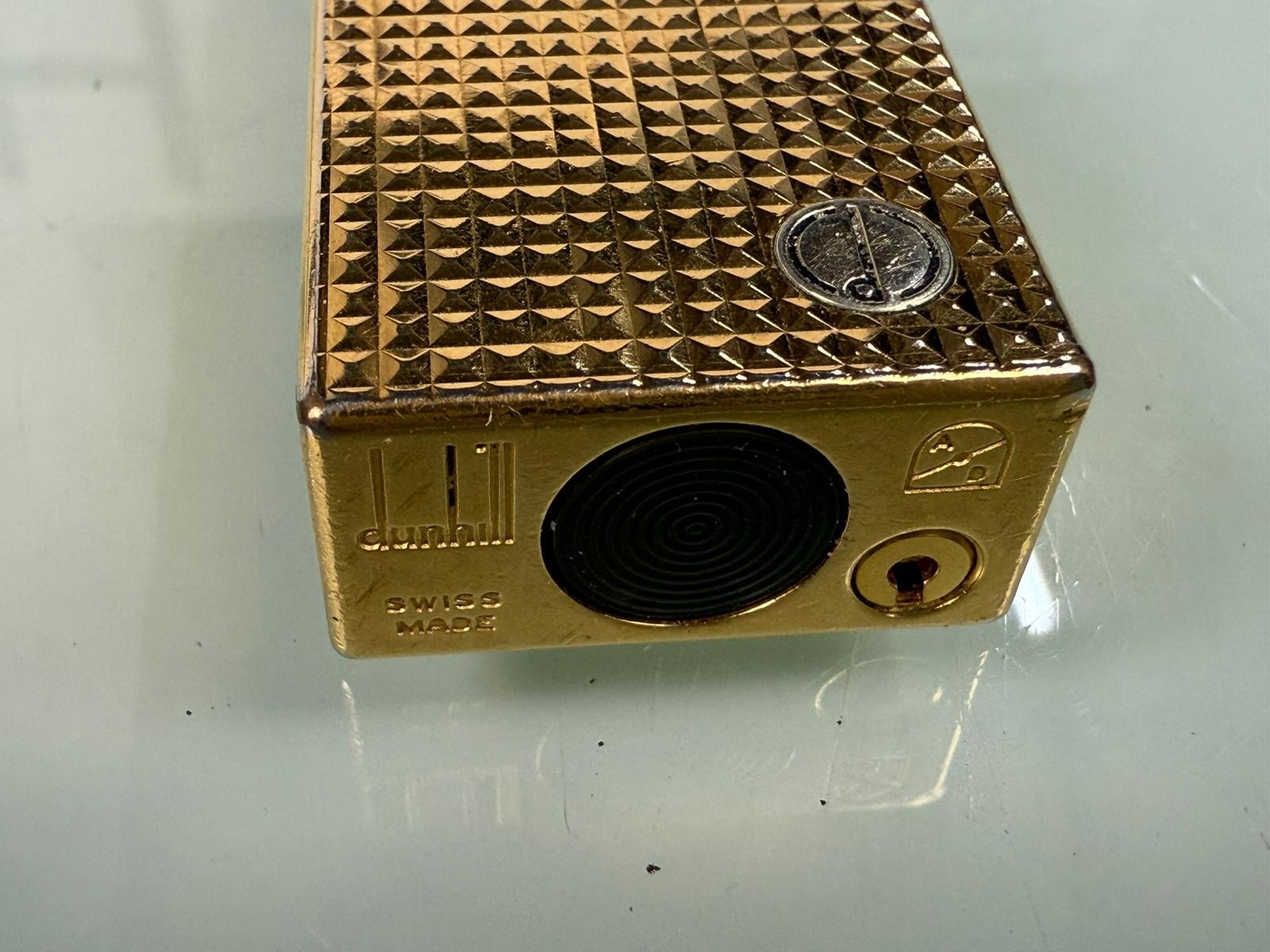 DUNHILL ROLLAGAS TONE POCKET LIGHTER GOLD