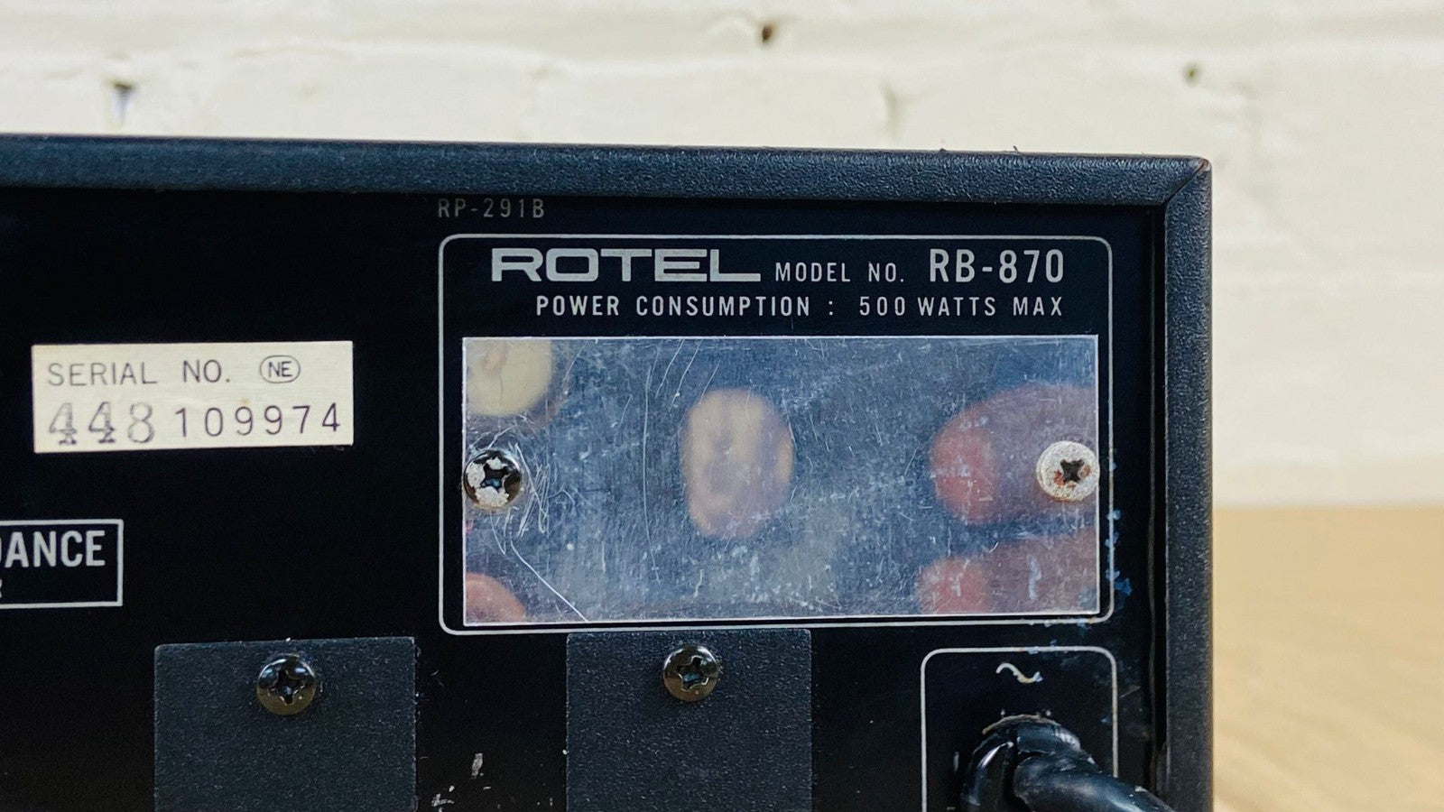 ROTEL RB 870 STEREO POWER AMPLIFIER