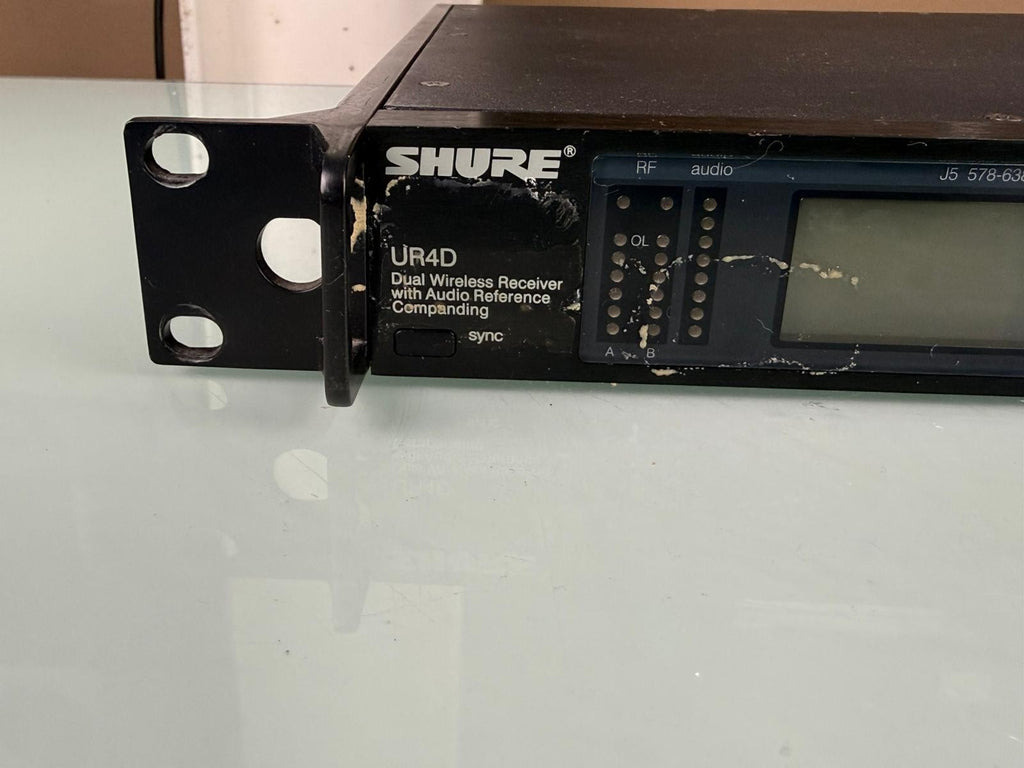 Shure UR4D J5E Dual Channel Wireless Receiver 578-638 MHz #003