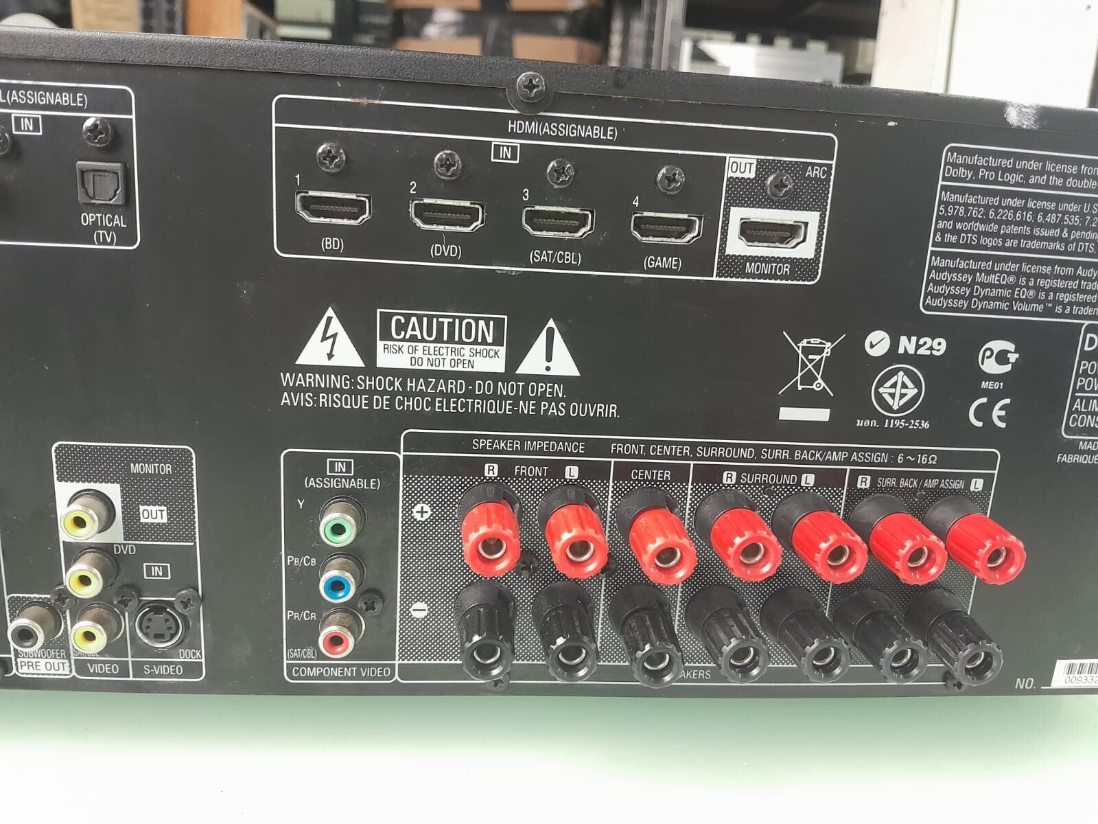 DENON AVR-1911 AV SURROUND RECEIVER