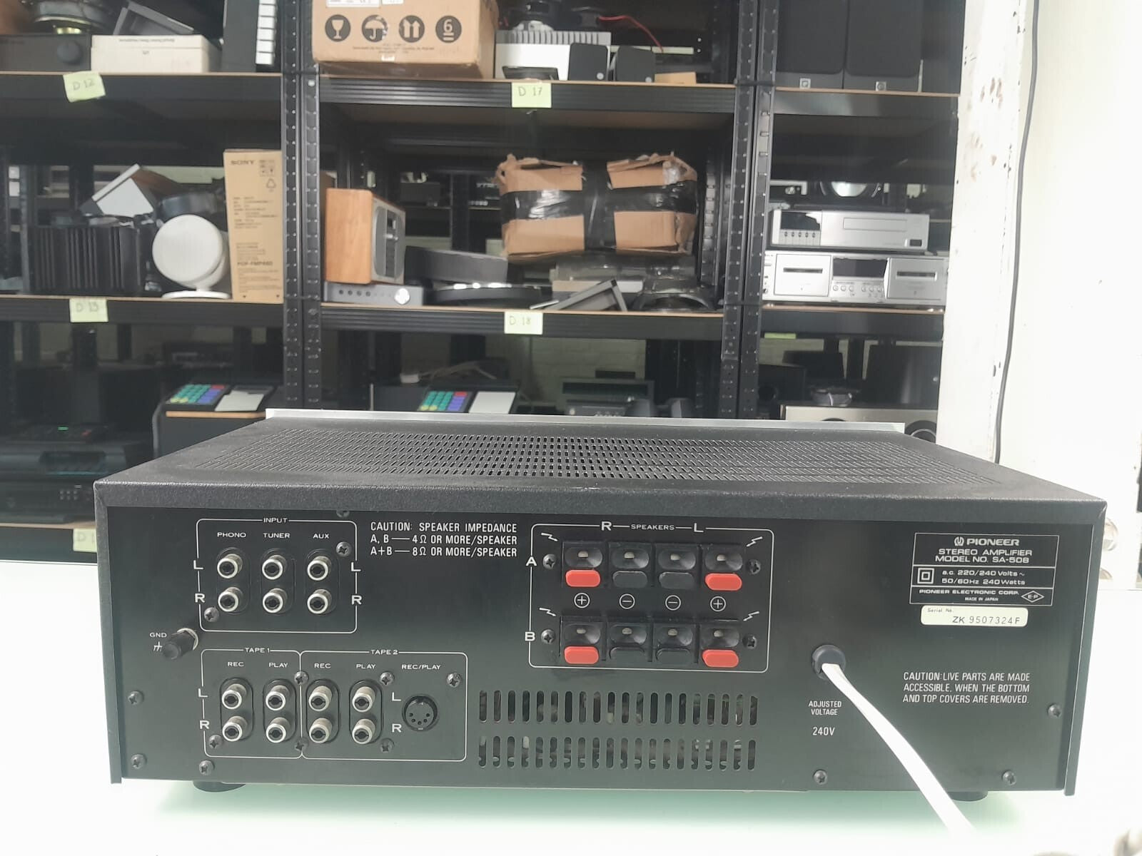 PIONEER SA 508 STEREO AMPLIFIER