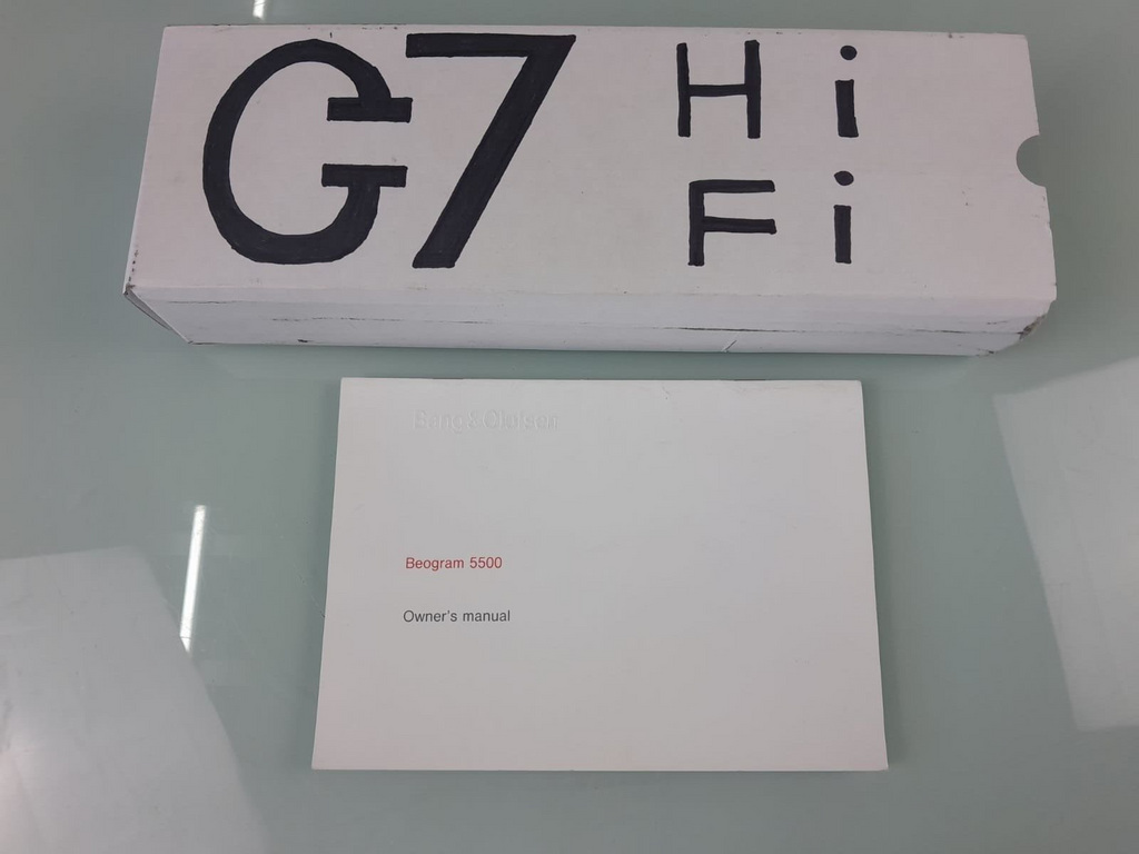 B&O BANG & OLUFSEN BEOGRAM 5500 OWNER'S MANUAL
