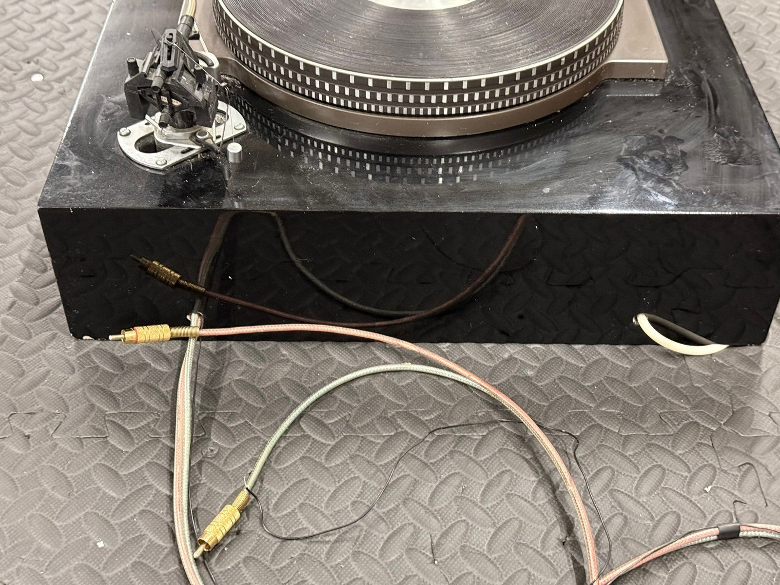 GARRARD 401 TURNTABLE ON SOLID GRANITE PLINTH SME SERIES 3 III S TONEARM