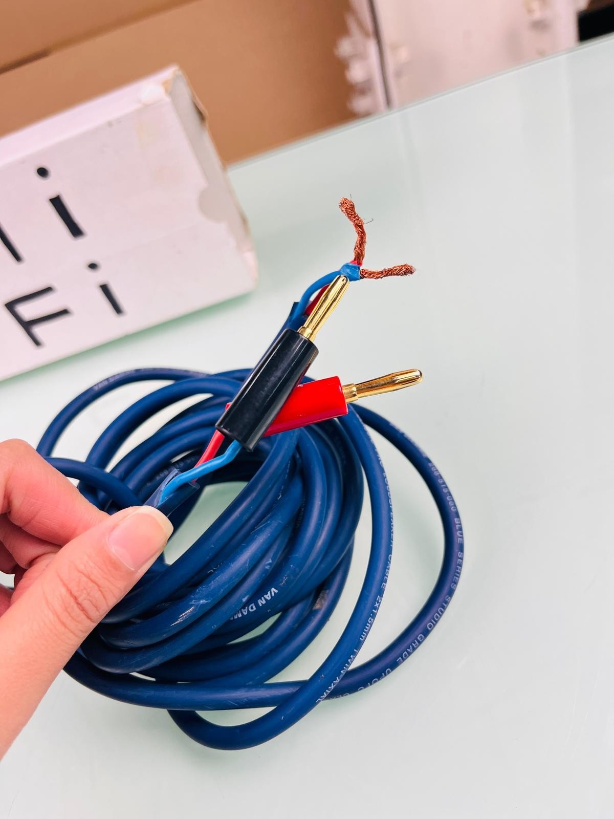 VAN DAMME BLUE SERIES STUDIO GRADE UPOFC CLASSIC PRO LOUDSPEAKER CABLES 2X1.5MM