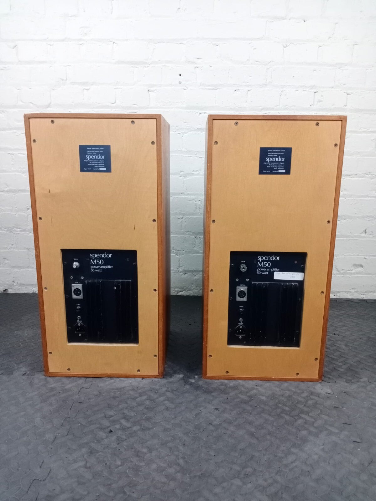 Spendor BC1A with M50 amplifiers Floor Standing Speakers #002