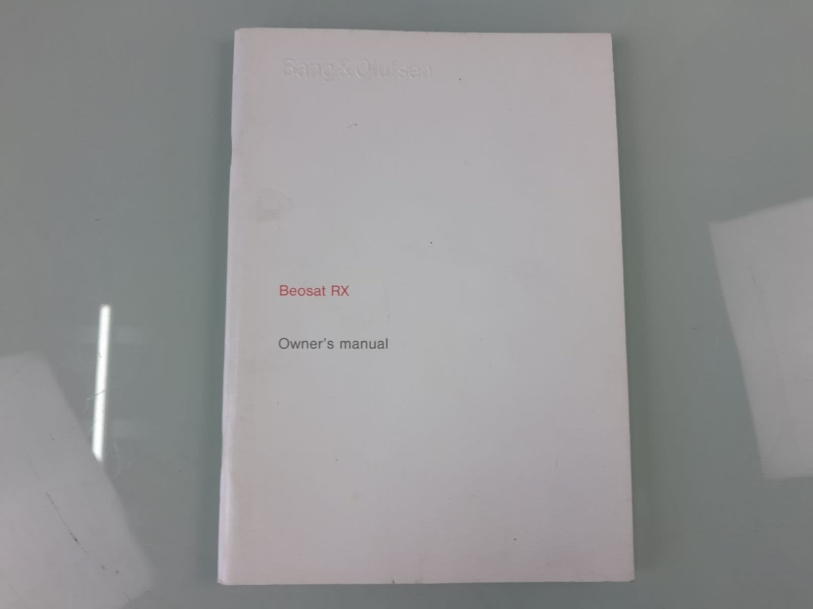 BANG & OLUFSEN B&O BEOSAT RX OWNER'S MANUAL