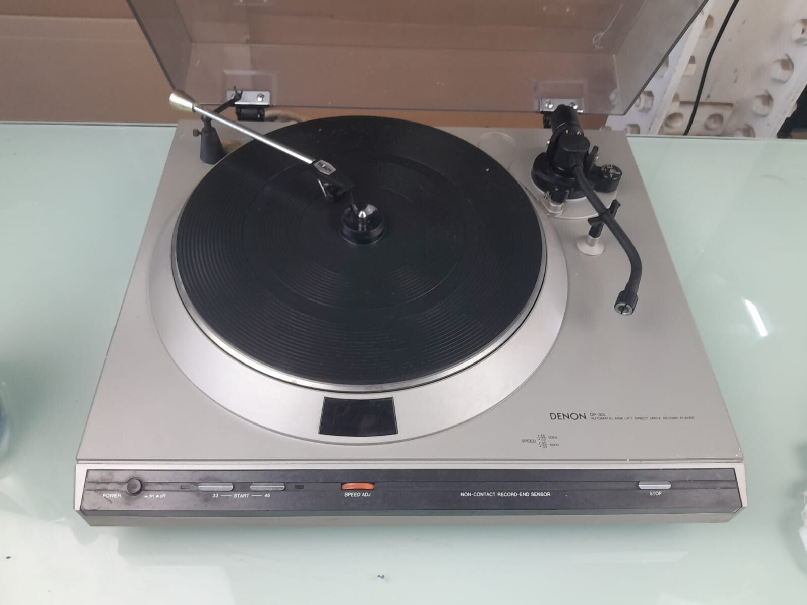 DENON DP 30L AUTOMATIC ARM LIFT DIRECT DRIVE TURNTABLE RECORD PLAYER
